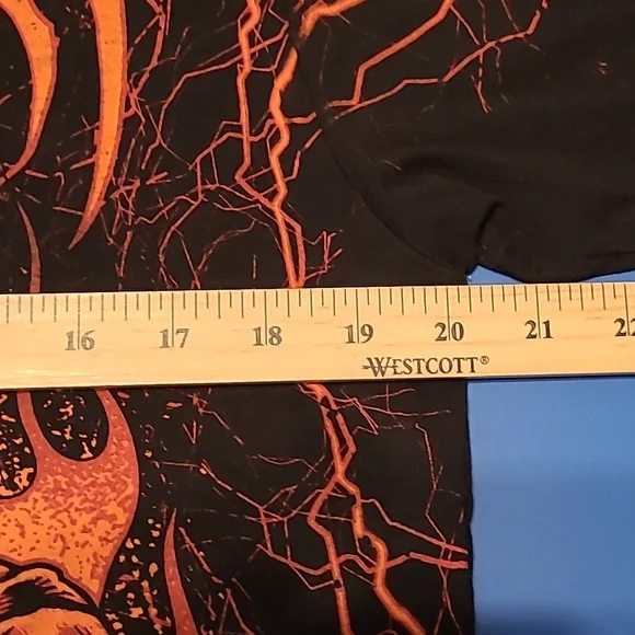 Affliction Infernal Nightmare Black & Red T-Shirt Size LARGE - Picture 10 of 13
